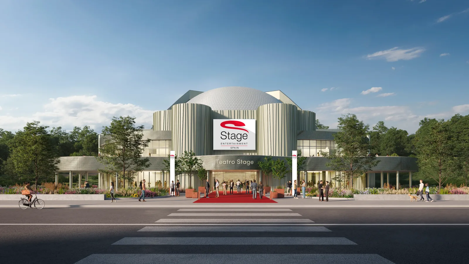 Fachada del nuevo Stage Gran Teatro Musical, en el Parque Enrique Tierno Galván